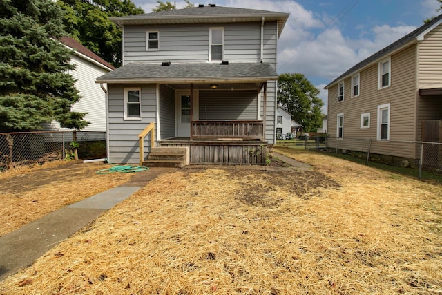 view of front of house with covered porch