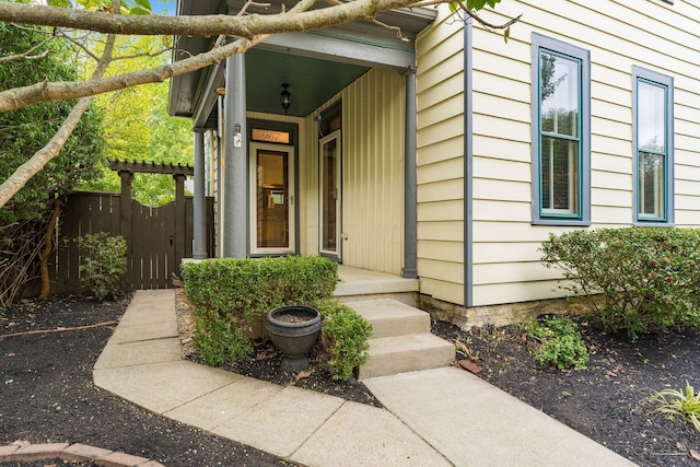 view of property entrance