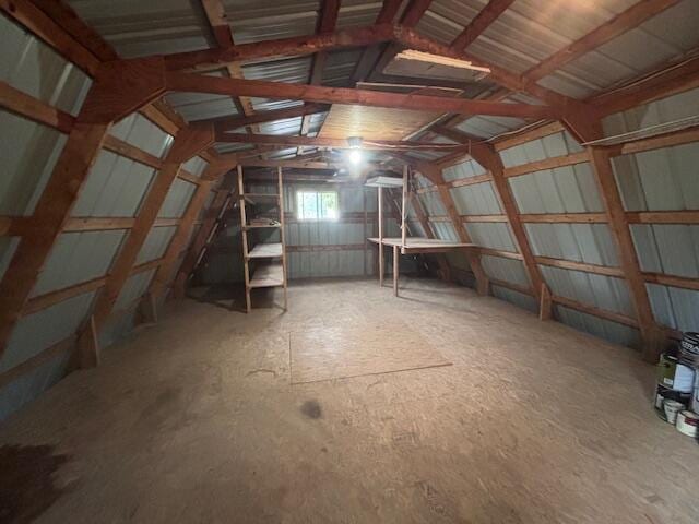 view of attic