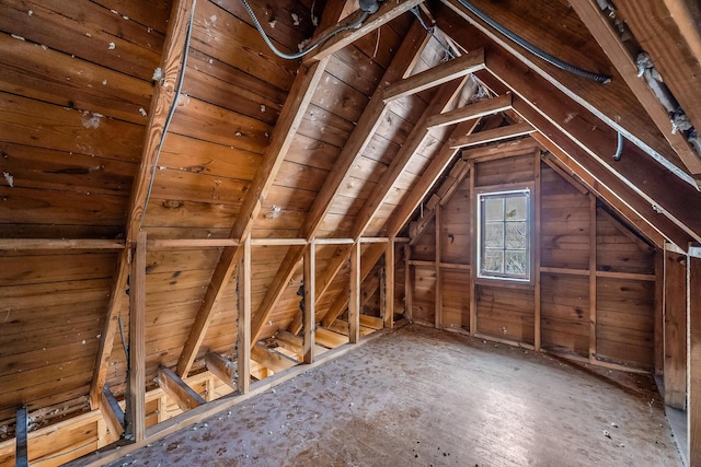 view of attic