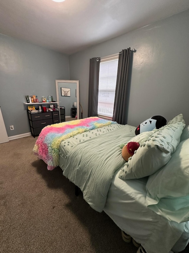 bedroom featuring carpet flooring