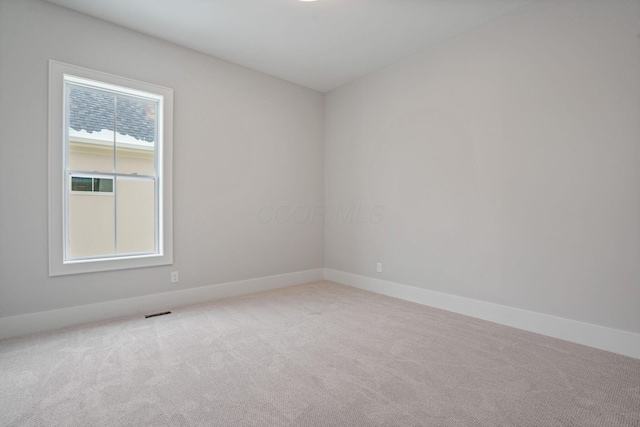 view of carpeted empty room