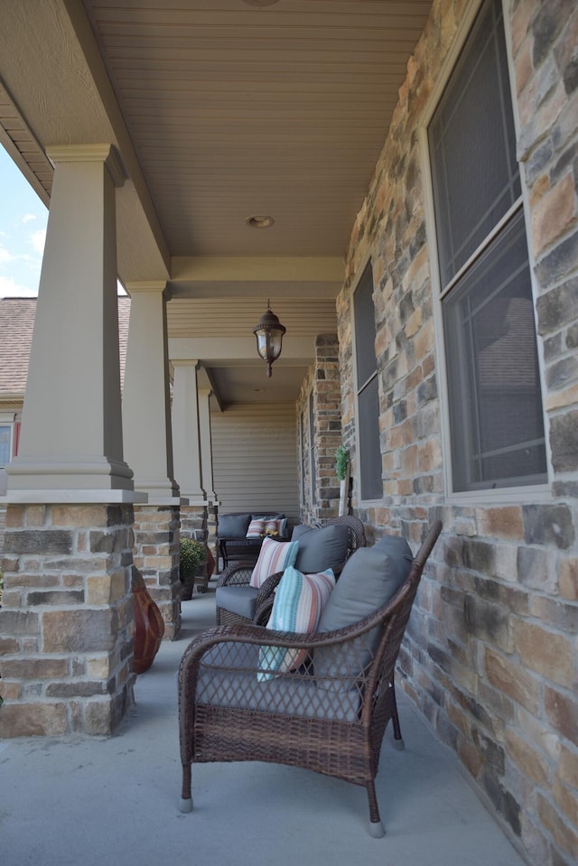 view of patio / terrace featuring a porch