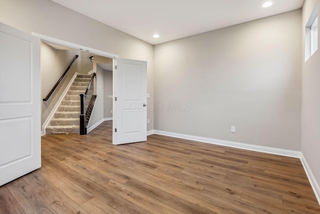 interior space featuring hardwood / wood-style floors