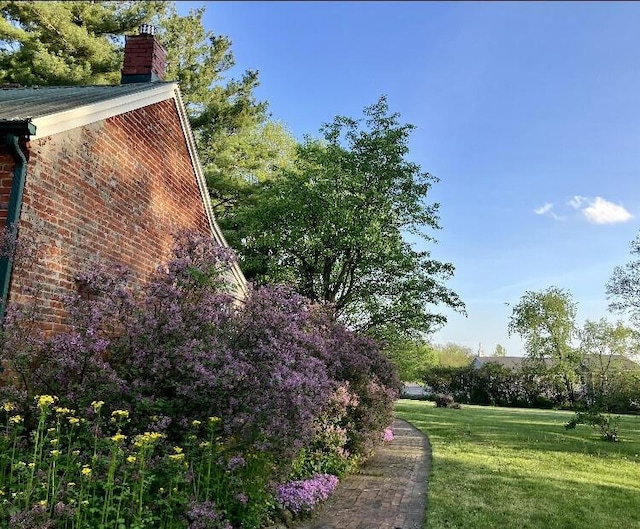 view of community featuring a lawn