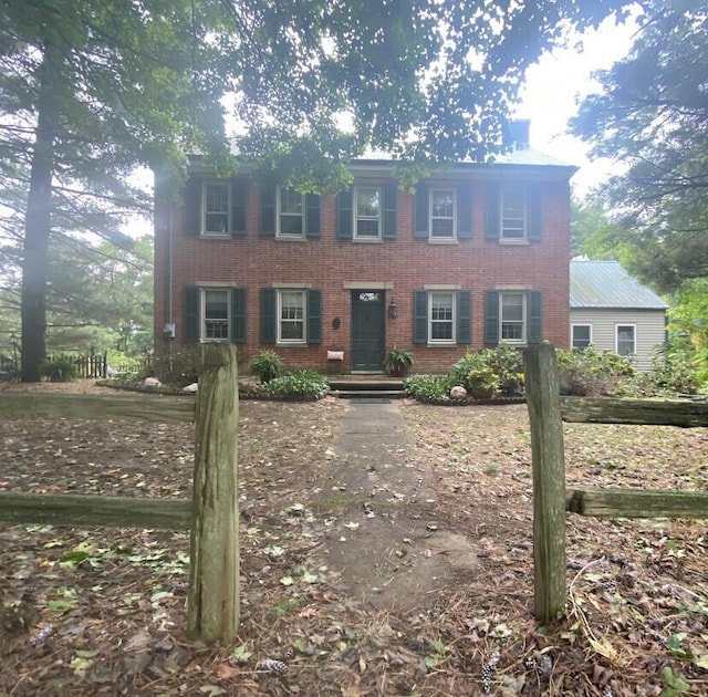 view of colonial inspired home