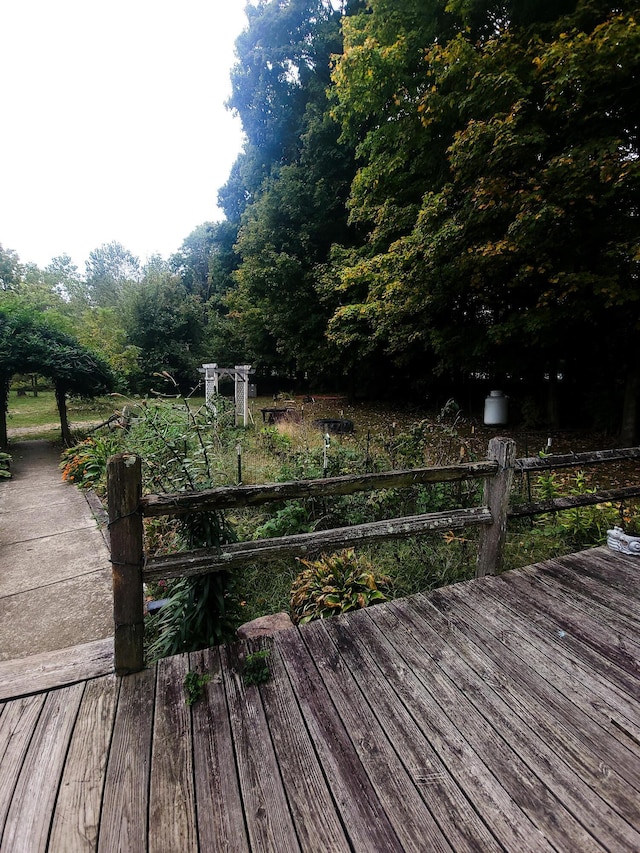 view of deck