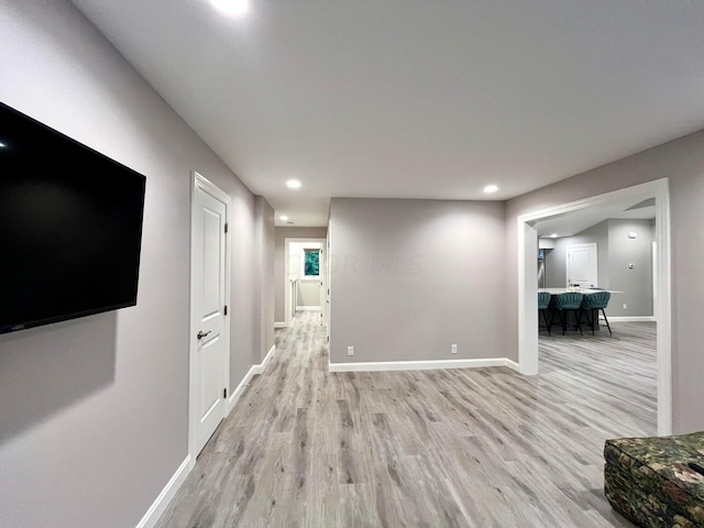 interior space featuring light hardwood / wood-style flooring