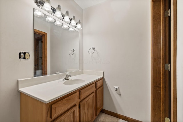 bathroom with vanity