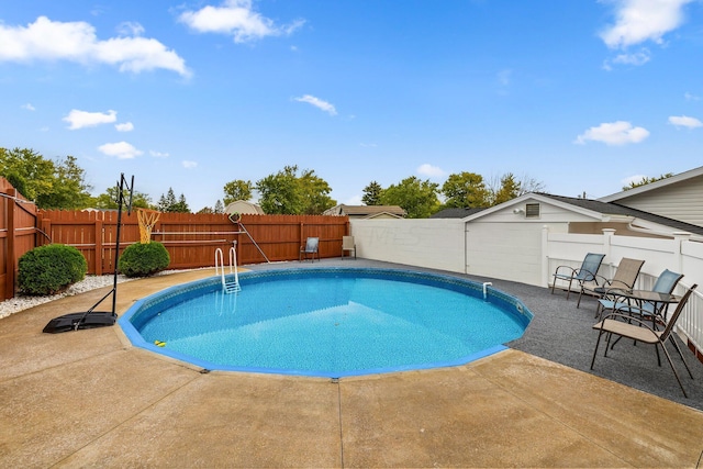 view of pool with a patio