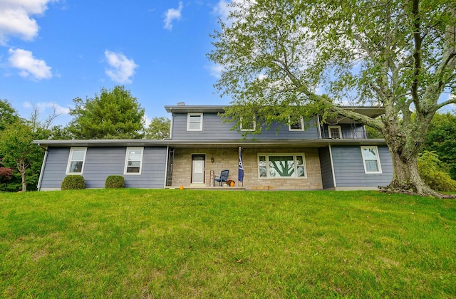 exterior space featuring a yard