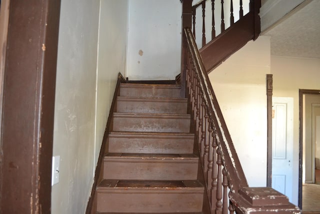 view of stairway