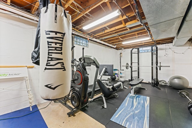 view of exercise room