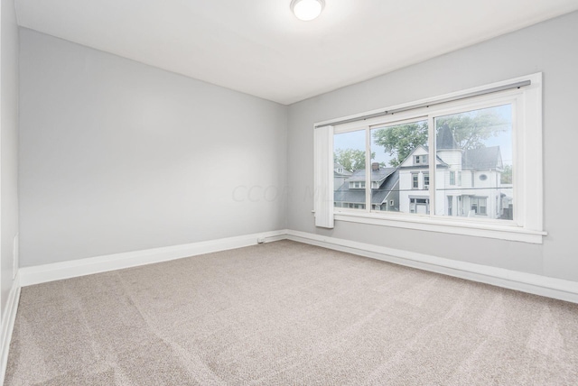 view of carpeted empty room