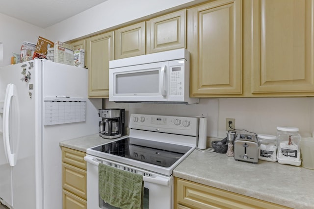 kitchen with white appliances