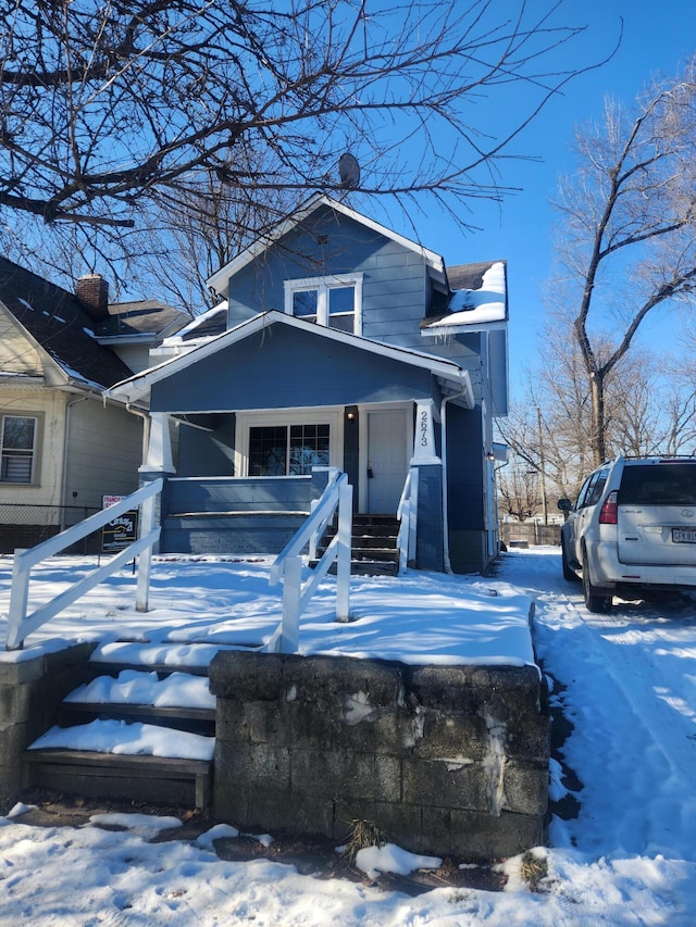 view of front of house featuring a porch