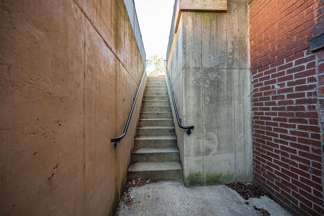 view of stairs