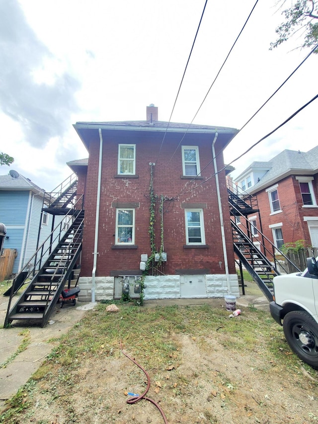 view of rear view of property