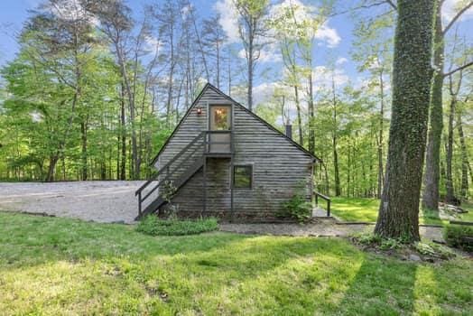 view of property exterior featuring a yard