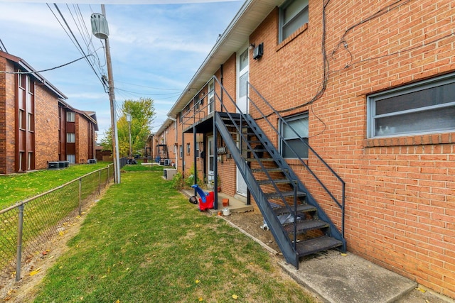 exterior space featuring central AC unit