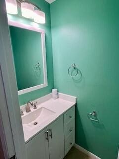 bathroom with vanity