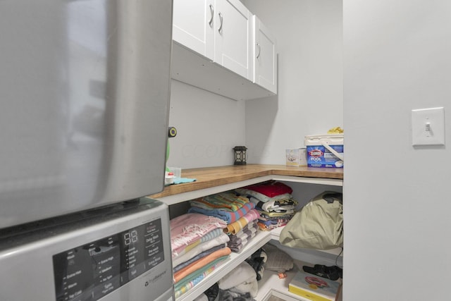 pantry featuring washer / clothes dryer