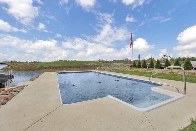 view of pool