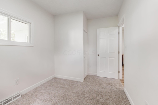 view of carpeted empty room