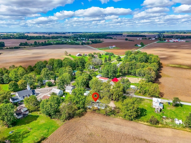 bird's eye view featuring a rural view