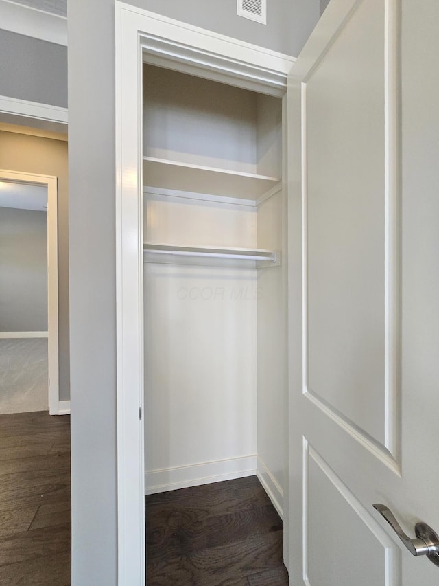 view of closet