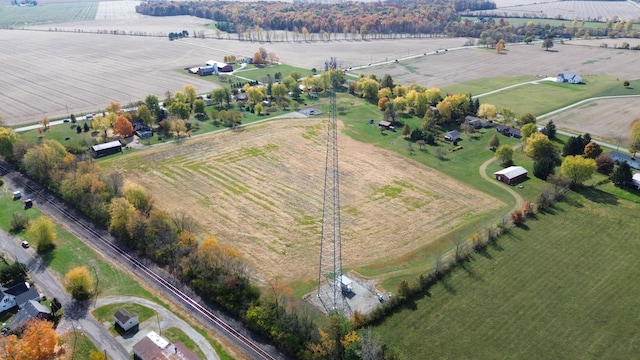 bird's eye view featuring a rural view