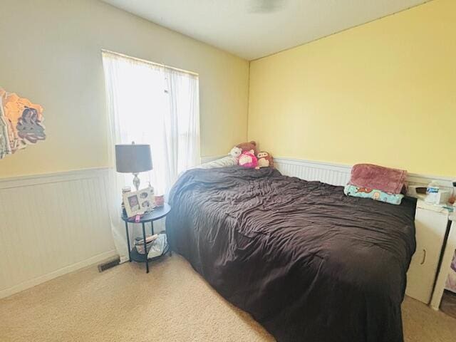 bedroom with carpet floors