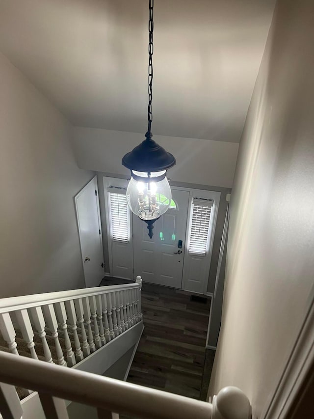 interior space featuring wood finished floors