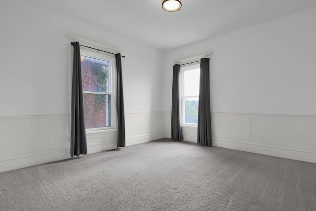 unfurnished room with carpet flooring