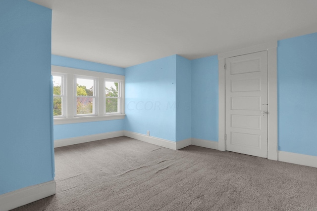 spare room featuring carpet flooring