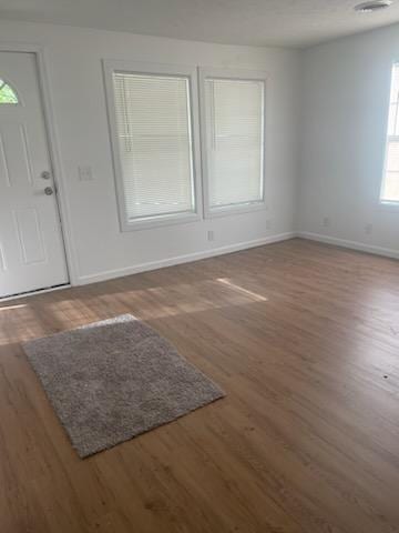 foyer with dark wood-type flooring