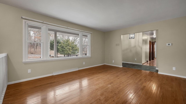 unfurnished room featuring wood-type flooring