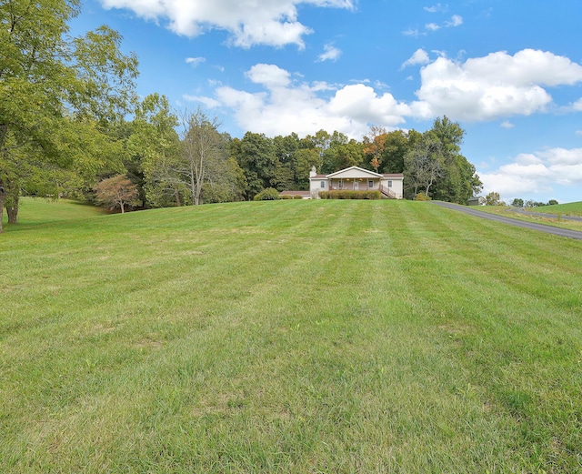 view of yard featuring a rural view