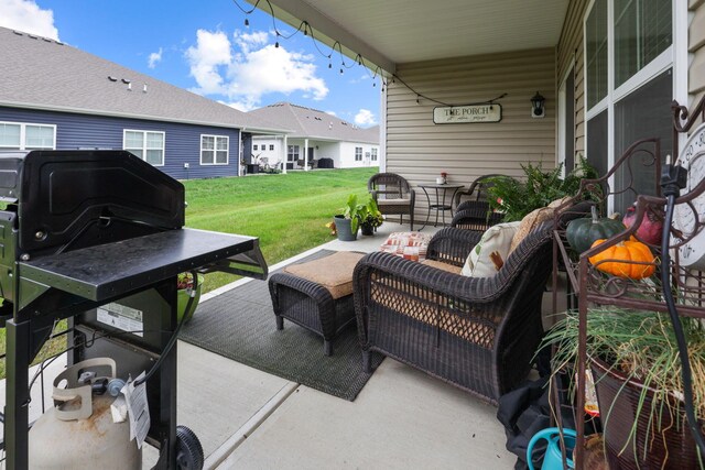 view of patio / terrace with outdoor lounge area