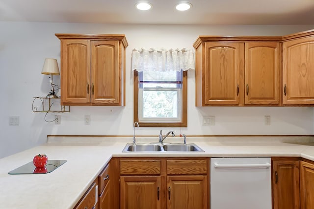 kitchen with dishwasher and sink