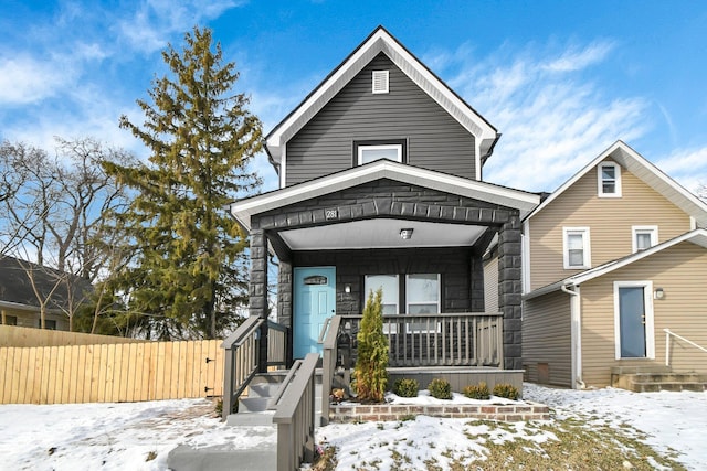 view of front of property