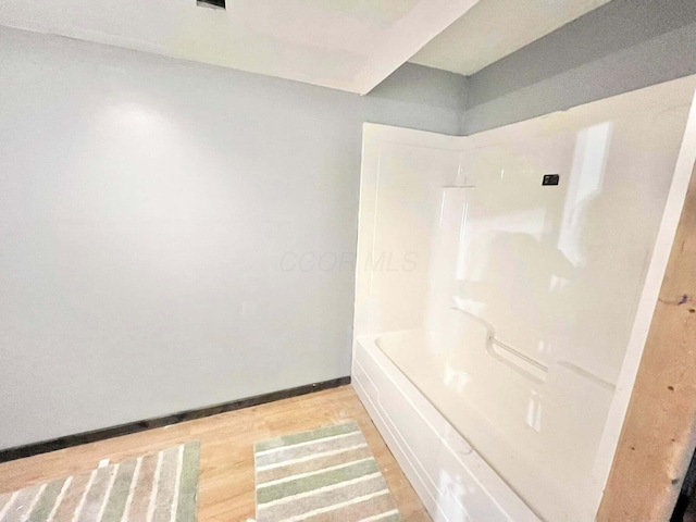 bathroom featuring hardwood / wood-style floors