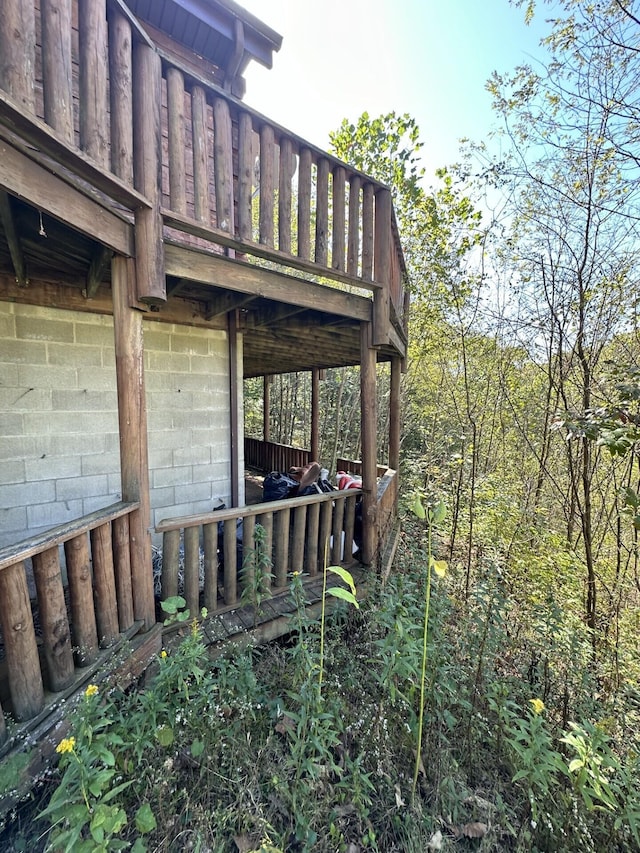 view of deck