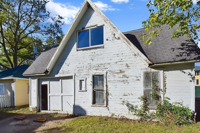 view of back of property