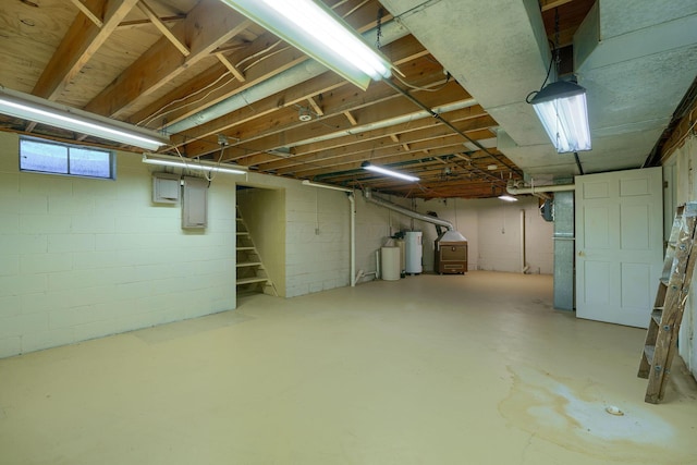 view of basement