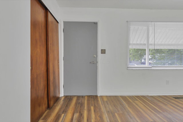 entryway featuring dark wood-type flooring