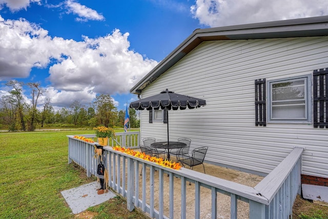 view of property exterior featuring a yard