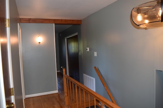 hall featuring hardwood / wood-style flooring