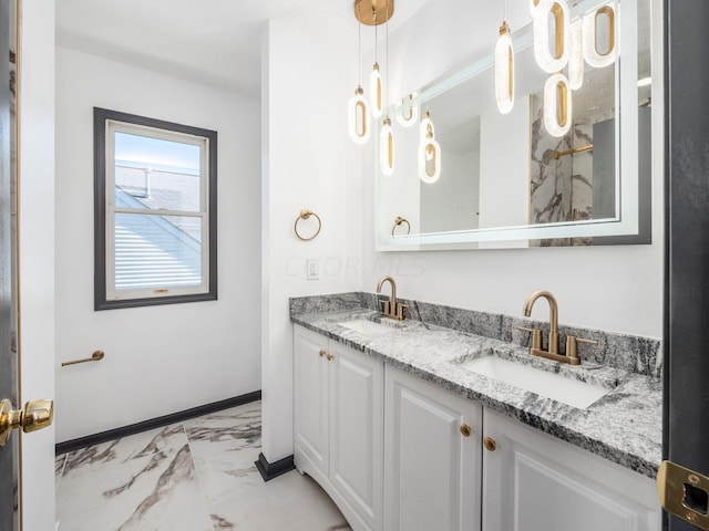 bathroom with vanity