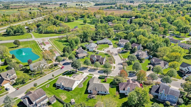 birds eye view of property